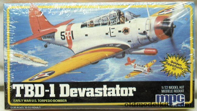 MPC 1/72 TBD-1 Devastator, 1-4111 plastic model kit